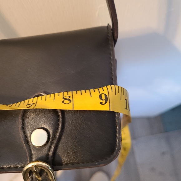 Steven by Steve Madden Black Leather Crossbody Bag - Picture 9 of 10